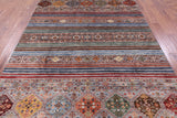 Khorjin Persian Gabbeh Hand Knotted Wool Rug - 6' 10" X 10' 2" - Golden Nile