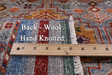 Khorjin Persian Gabbeh Hand Knotted Wool Rug - 6' 10" X 10' 2" - Golden Nile