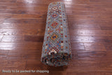 Grey Khorjin Persian Gabbeh Handmade Wool Rug - 6' 10" X 10' 2" - Golden Nile