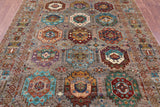 Turkmen Ersari Handmade Wool Rug - 5' 11" X 8' 0" - Golden Nile