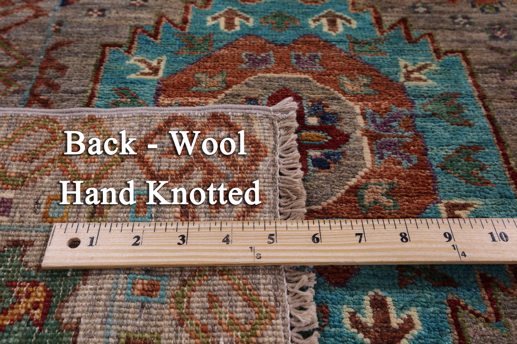 Turkmen Ersari Handmade Wool Rug - 5' 11" X 8' 0" - Golden Nile