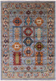 Turkmen Ersari Hand Knotted Wool Rug - 5' 9" X 8' 3" - Golden Nile