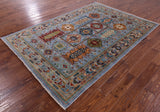 Turkmen Ersari Hand Knotted Wool Rug - 5' 9" X 8' 3" - Golden Nile