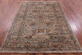 Peshawar Hand Knotted Wool Rug - 5' 9" X 7' 8" - Golden Nile