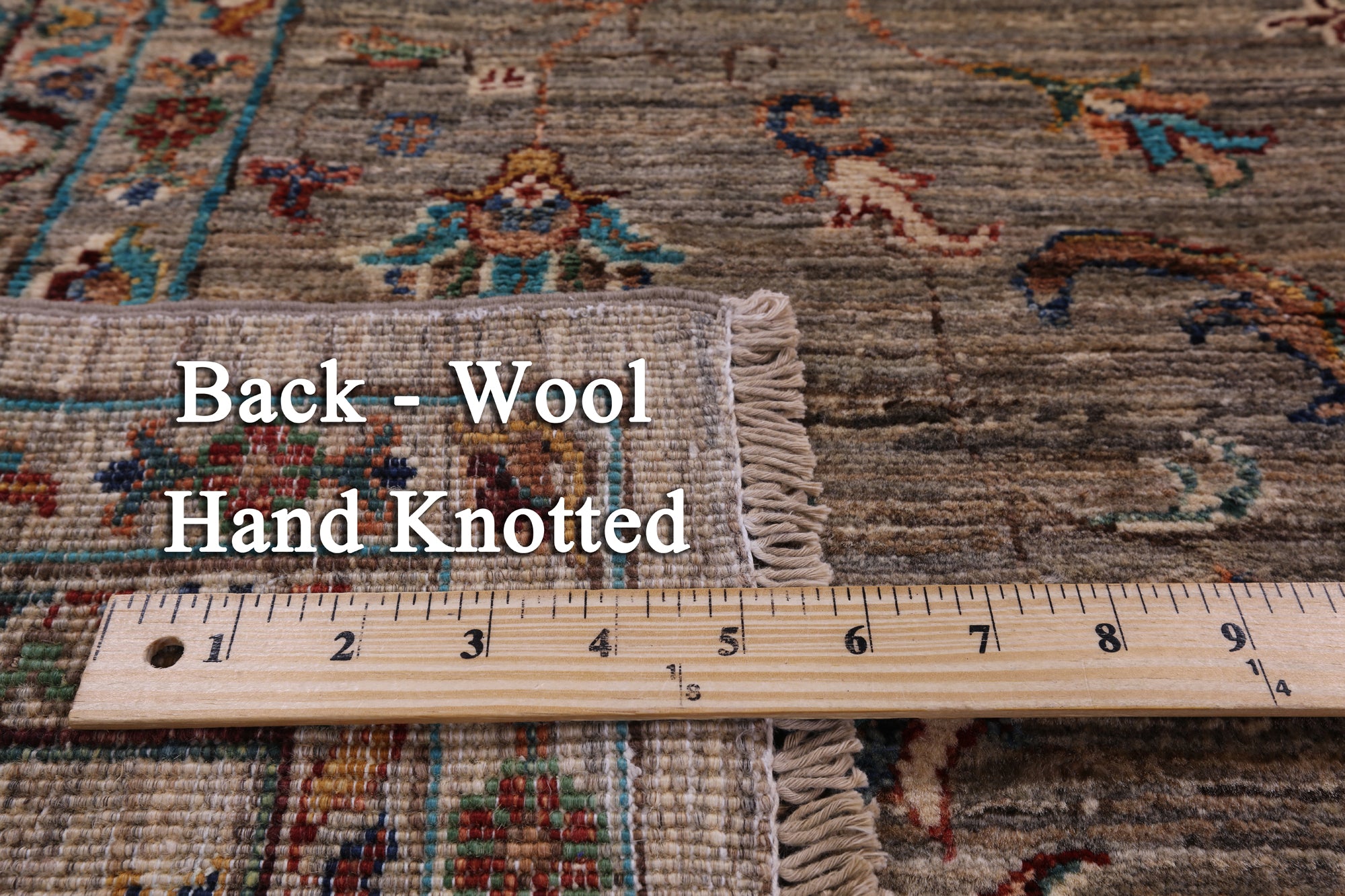 Peshawar Hand Knotted Wool Rug - 5' 9" X 7' 8" - Golden Nile
