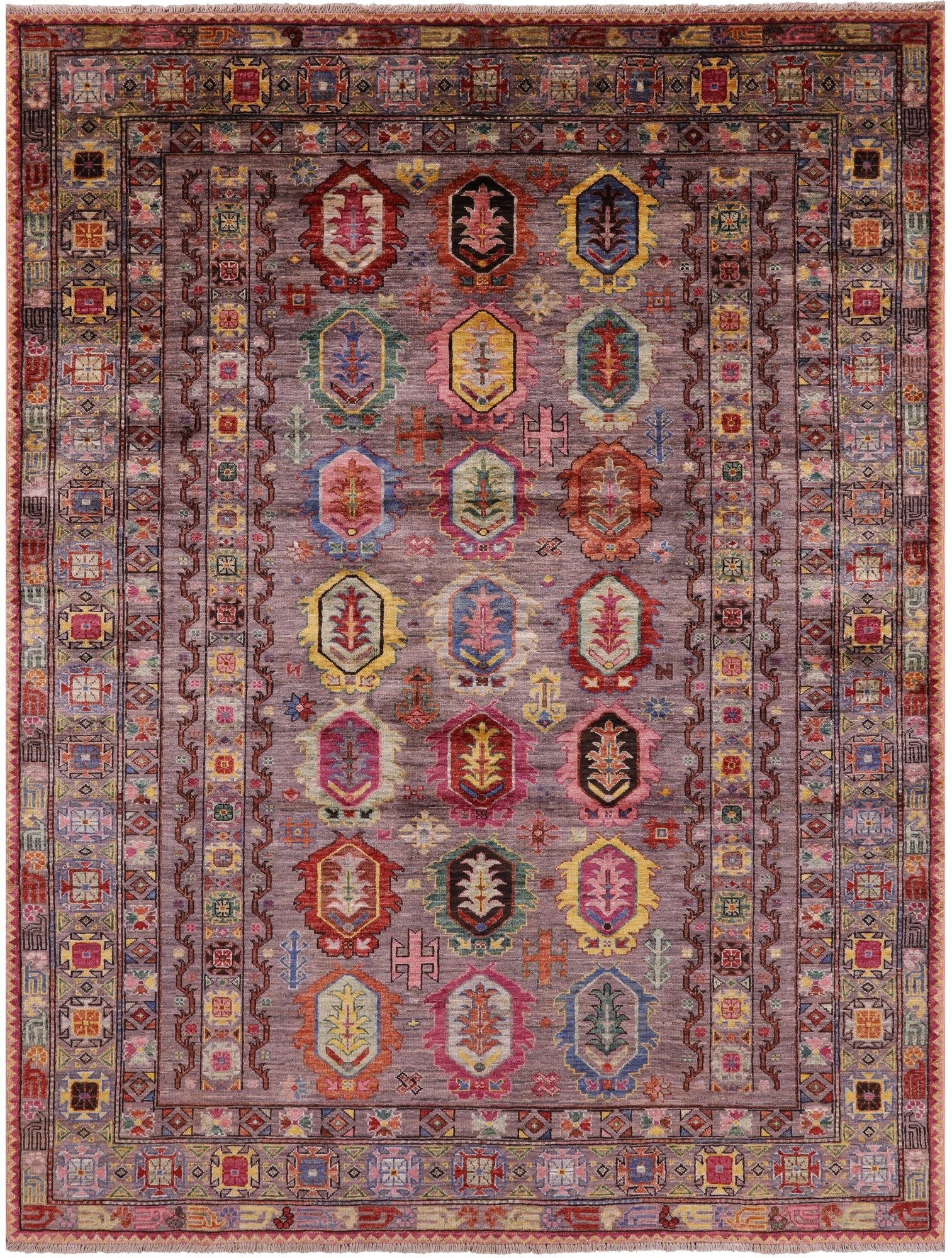 Tribal Persian Handmade Wool Rug - 5' 9" X 7' 10" - Golden Nile