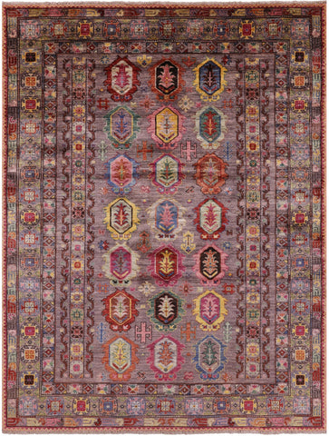 Tribal Persian Handmade Wool Rug - 5' 9