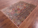 Tribal Persian Handmade Wool Rug - 5' 9" X 7' 10" - Golden Nile