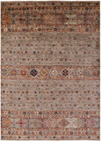 Khorjin Persian Gabbeh Hand Knotted Wool Rug - 6' 9" X 9' 5" - Golden Nile