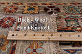 Khorjin Persian Gabbeh Hand Knotted Wool Rug - 6' 9" X 9' 5" - Golden Nile