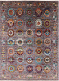 Turkmen Ersari Hand Knotted Wool Rug - 8' 2" X 11' 2" - Golden Nile