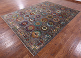 Turkmen Ersari Hand Knotted Wool Rug - 8' 2" X 11' 2" - Golden Nile
