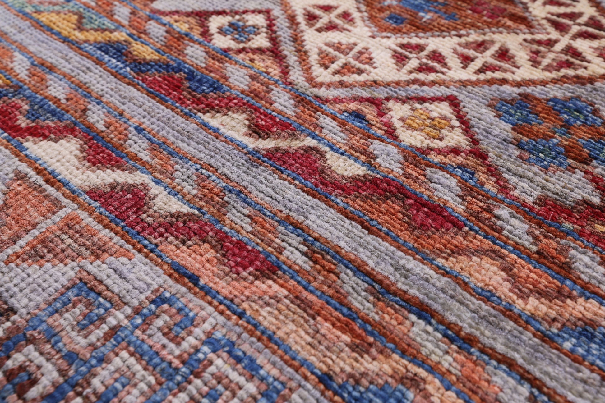 Grey Khorjin Persian Gabbeh Handmade Wool Rug - 8' 1" X 10' 0" - Golden Nile