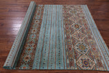 Khorjin Persian Gabbeh Hand Knotted Wool Rug - 6' 10" X 10' 0" - Golden Nile