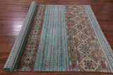 Khorjin Persian Gabbeh Hand Knotted Wool Rug - 6' 10" X 10' 0" - Golden Nile