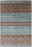 Khorjin Persian Gabbeh Hand Knotted Wool Rug - 6' 10" X 10' 0" - Golden Nile