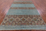Khorjin Persian Gabbeh Hand Knotted Wool Rug - 6' 10" X 10' 0" - Golden Nile