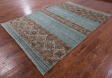Khorjin Persian Gabbeh Hand Knotted Wool Rug - 6' 10" X 10' 0" - Golden Nile