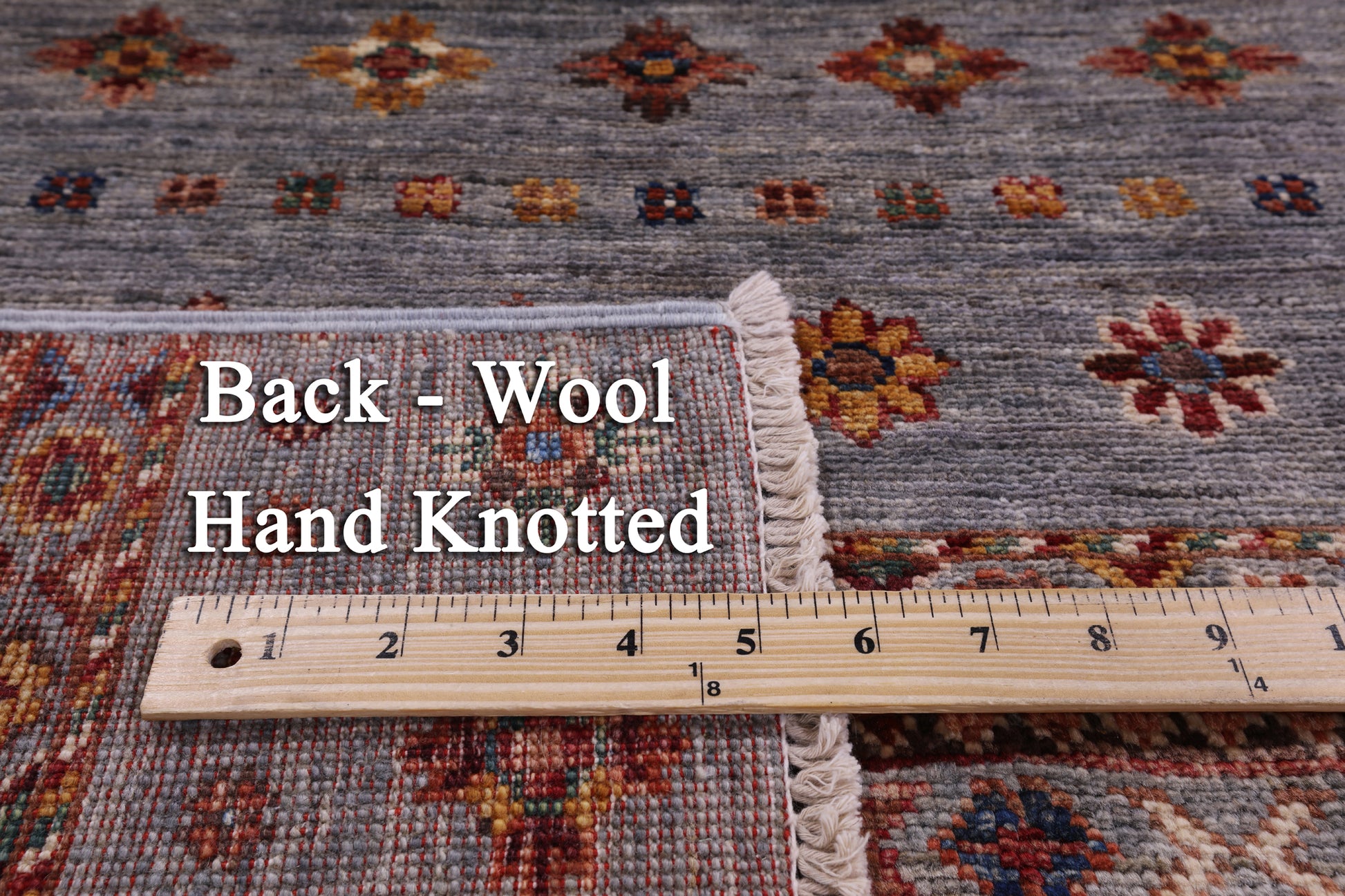Khorjin Persian Gabbeh Hand Knotted Wool Rug - 5' 9" X 7' 10" - Golden Nile