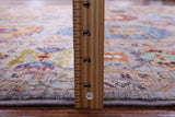 Grey Turkmen Ersari Hand Knotted Wool Rug - 6' 8" X 9' 5" - Golden Nile