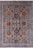 Peshawar Hand Knotted Wool Rug - 4' 11" X 6' 8" - Golden Nile