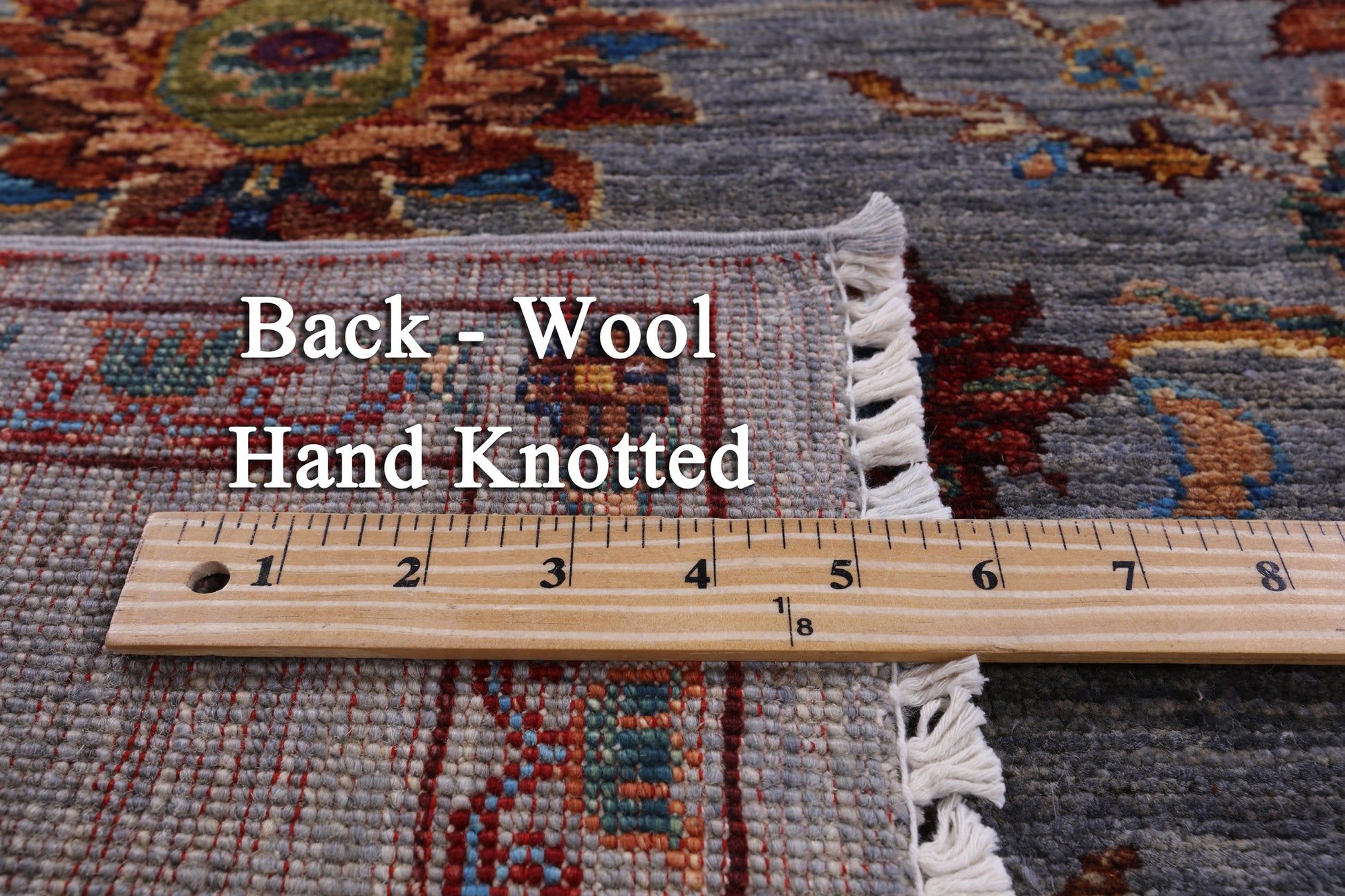 Peshawar Hand Knotted Wool Rug - 4' 11" X 6' 8" - Golden Nile