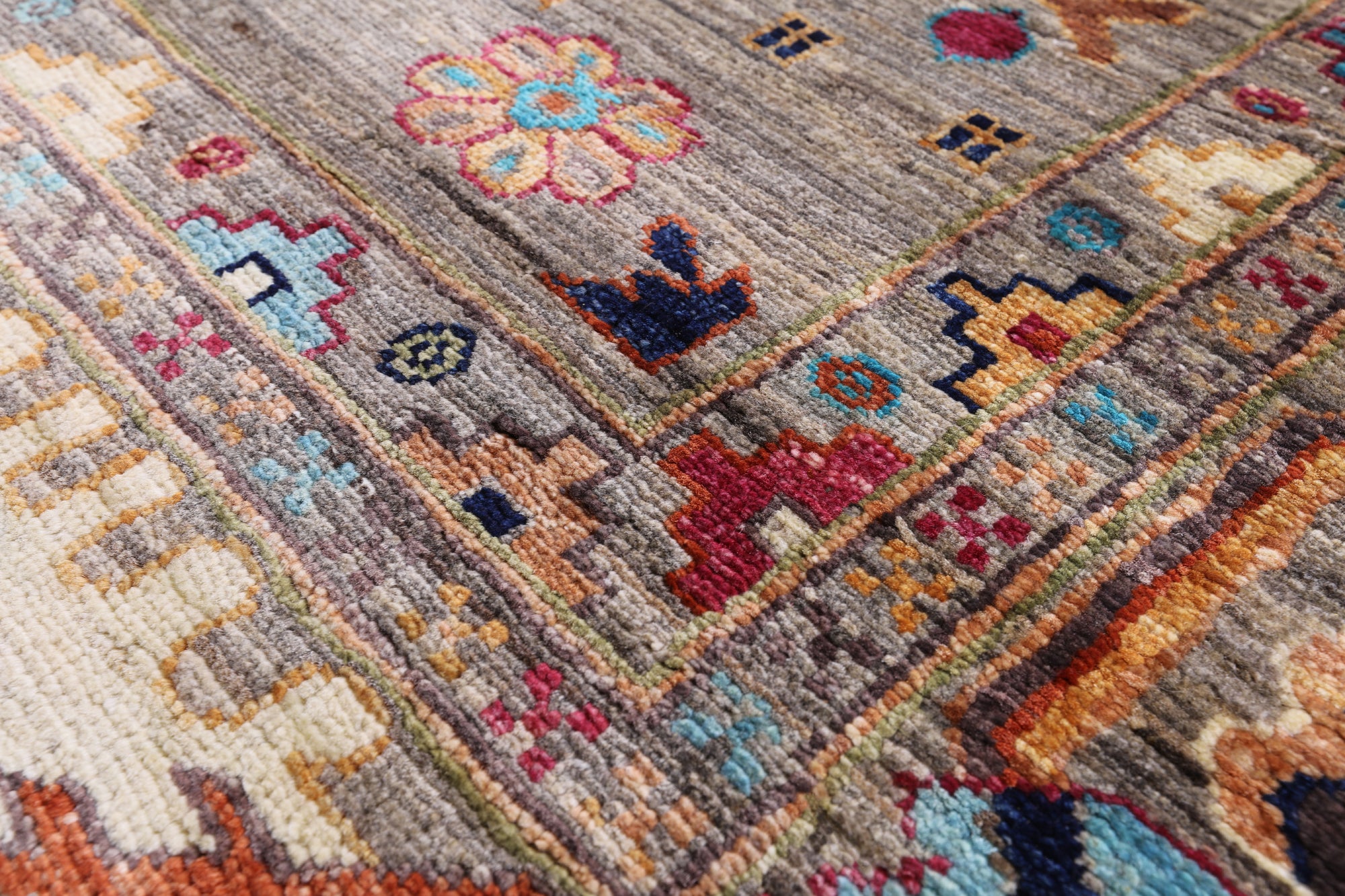 Persian Fine Serapi Hand Knotted Wool Rug - 8' 2" X 9' 8" - Golden Nile