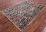 Turkmen Ersari Hand Knotted Wool Rug - 5' 8" X 7' 9" - Golden Nile