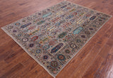Turkmen Ersari Hand Knotted Wool Rug - 5' 8" X 7' 9" - Golden Nile