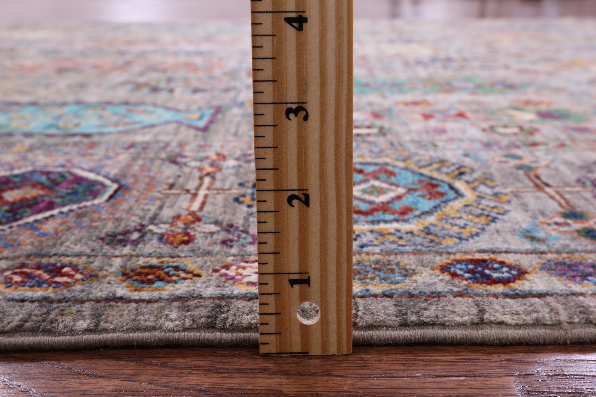 Turkmen Ersari Hand Knotted Wool Rug - 5' 8" X 7' 9" - Golden Nile