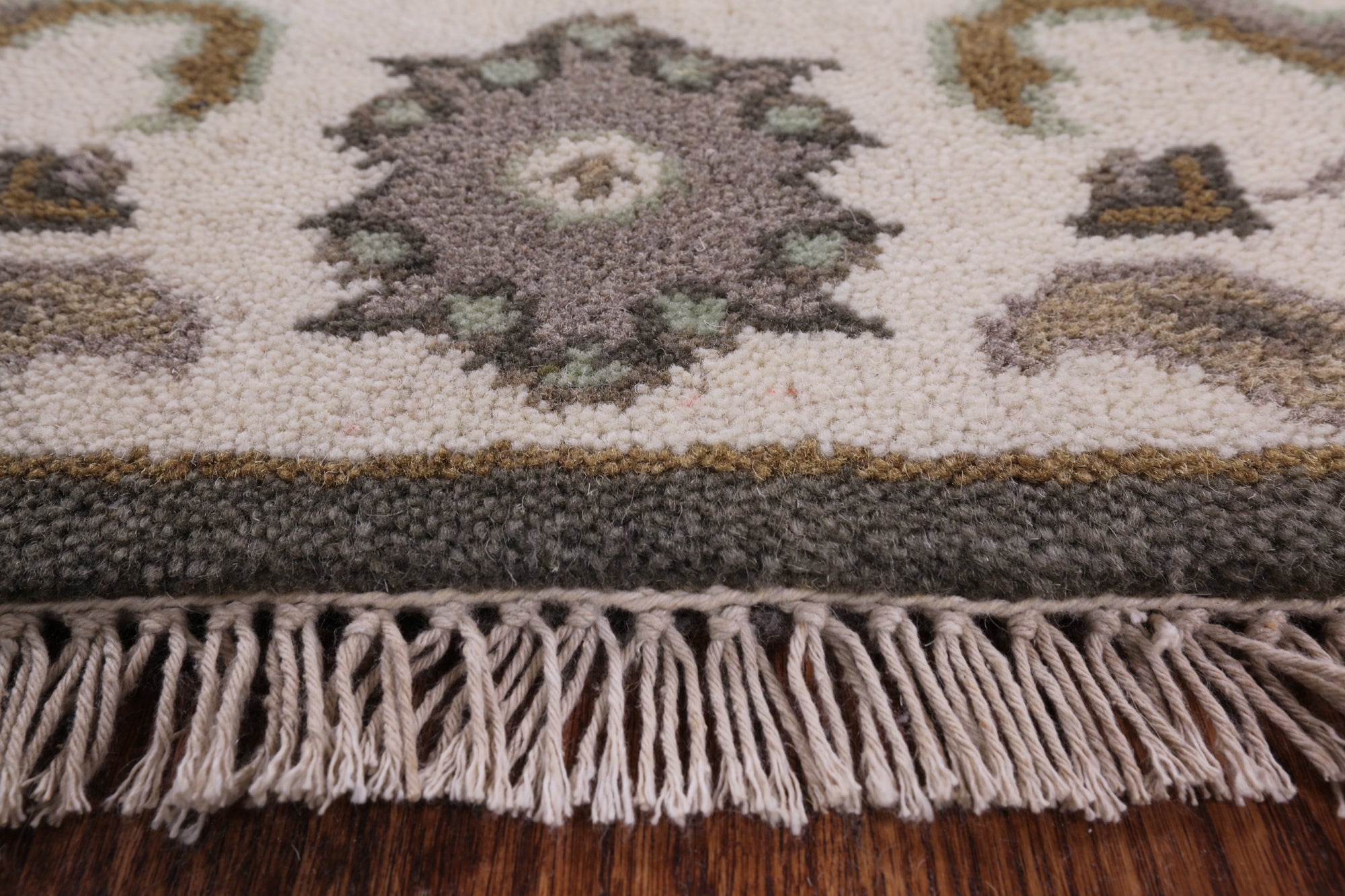 Turkish Oushak Hand Knotted Wool Runner Rug - 2' 6" X 9' 11" - Golden Nile