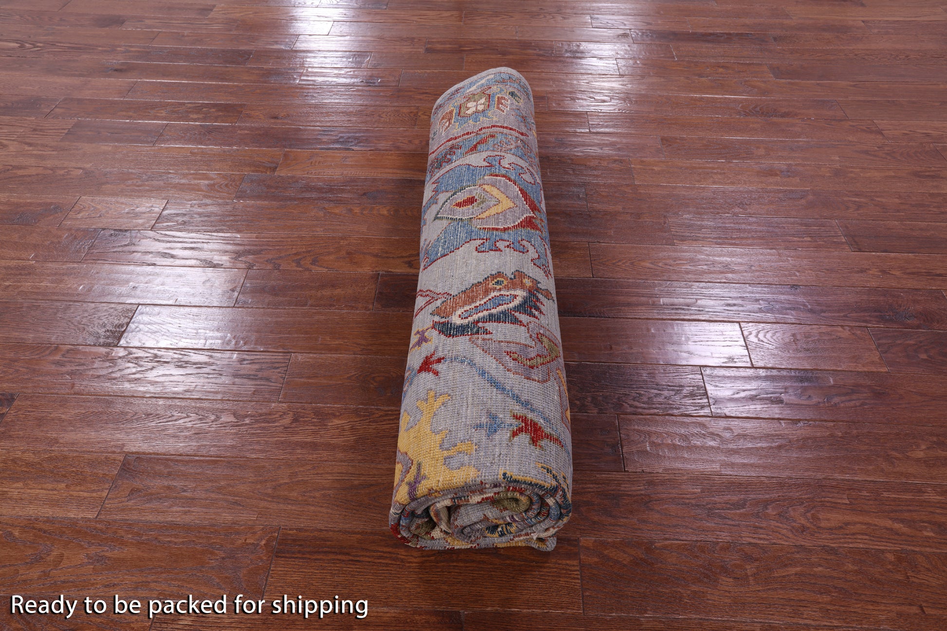 Turkish Oushak Hand Knotted Wool Rug - 8' 2" X 9' 8" - Golden Nile