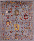 Turkish Oushak Hand Knotted Wool Rug - 8' 2" X 9' 8" - Golden Nile