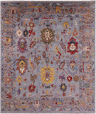 Turkish Oushak Hand Knotted Wool Rug - 8' 2" X 9' 8" - Golden Nile