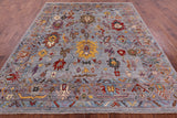 Turkish Oushak Hand Knotted Wool Rug - 8' 2" X 9' 8" - Golden Nile