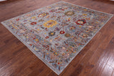 Turkish Oushak Hand Knotted Wool Rug - 8' 2" X 9' 8" - Golden Nile