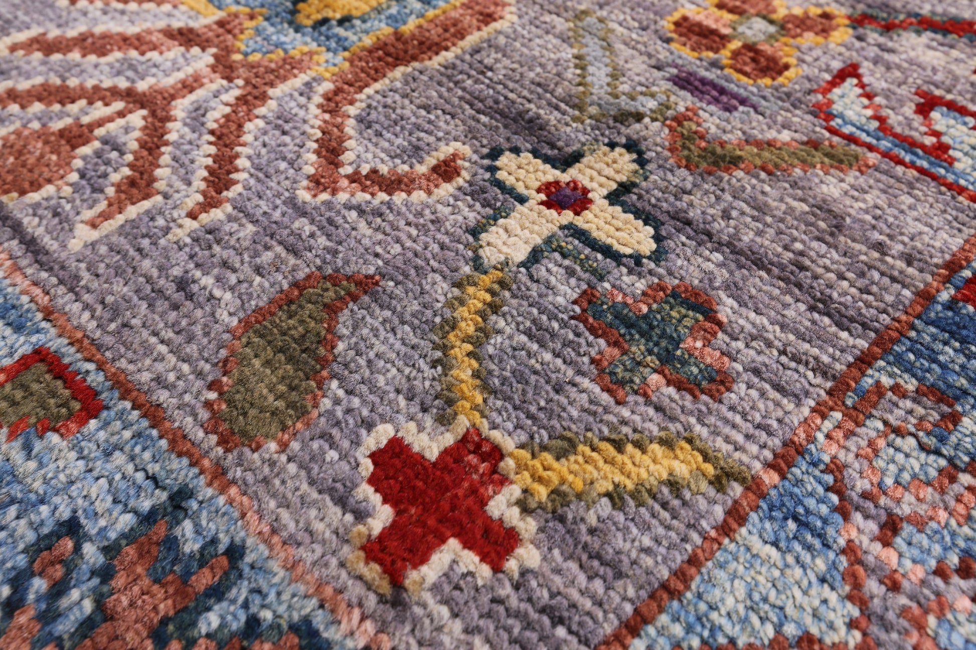 Turkish Oushak Hand Knotted Wool Rug - 8' 2" X 9' 8" - Golden Nile