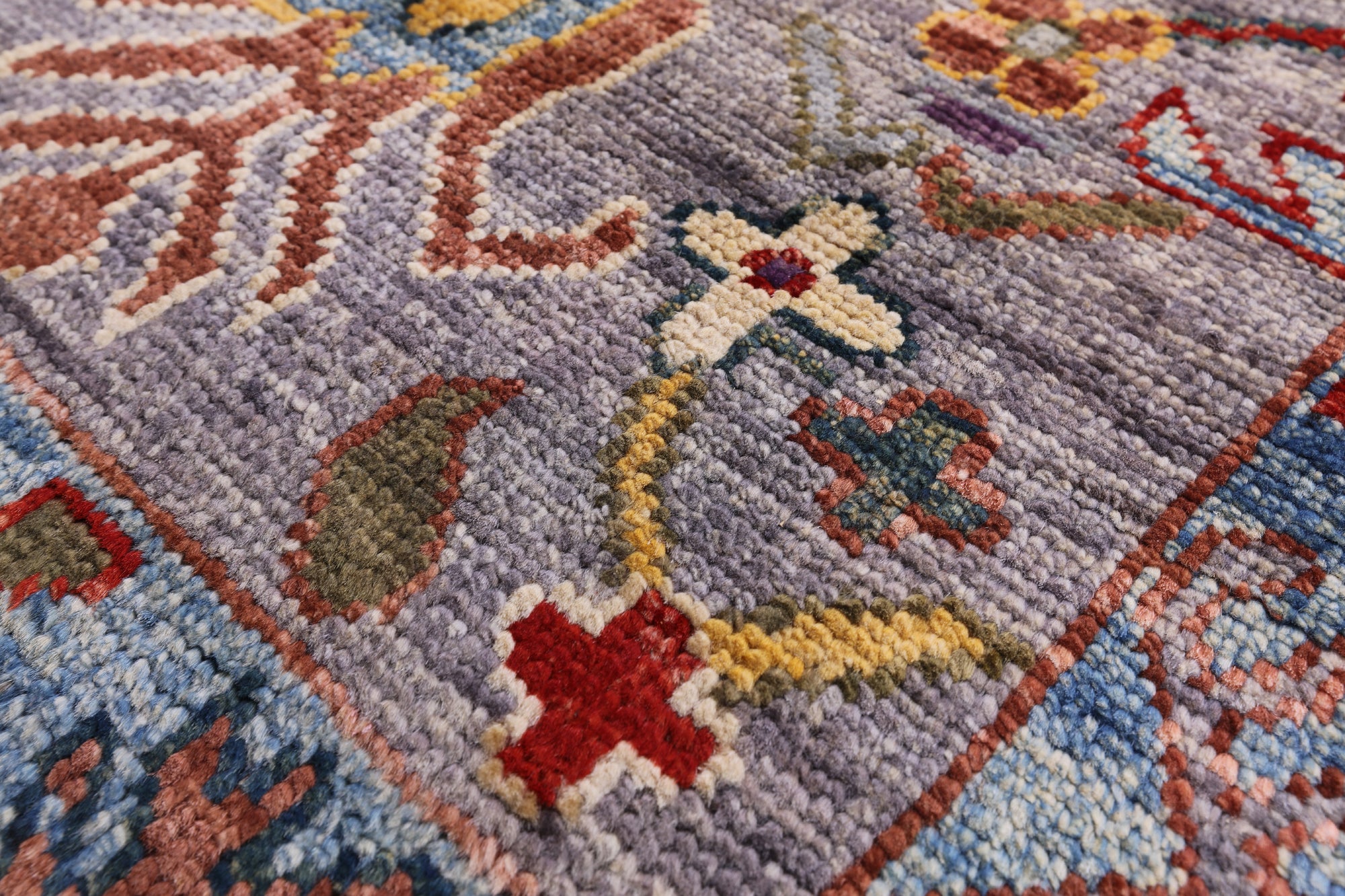 Turkish Oushak Hand Knotted Wool Rug - 8' 2" X 9' 8" - Golden Nile