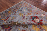 Turkish Oushak Hand Knotted Wool Rug - 8' 2" X 9' 8" - Golden Nile