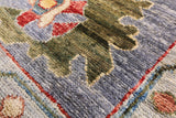 Turkish Oushak Handmade Wool Rug - 9' 0" X 11' 10" - Golden Nile