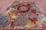 Geometric Persian Mamluk Hand Knotted Wool Rug - 8' 5" X 10' 0" - Golden Nile