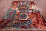Geometric Persian Mamluk Hand Knotted Wool Rug - 8' 3" X 11' 5" - Golden Nile