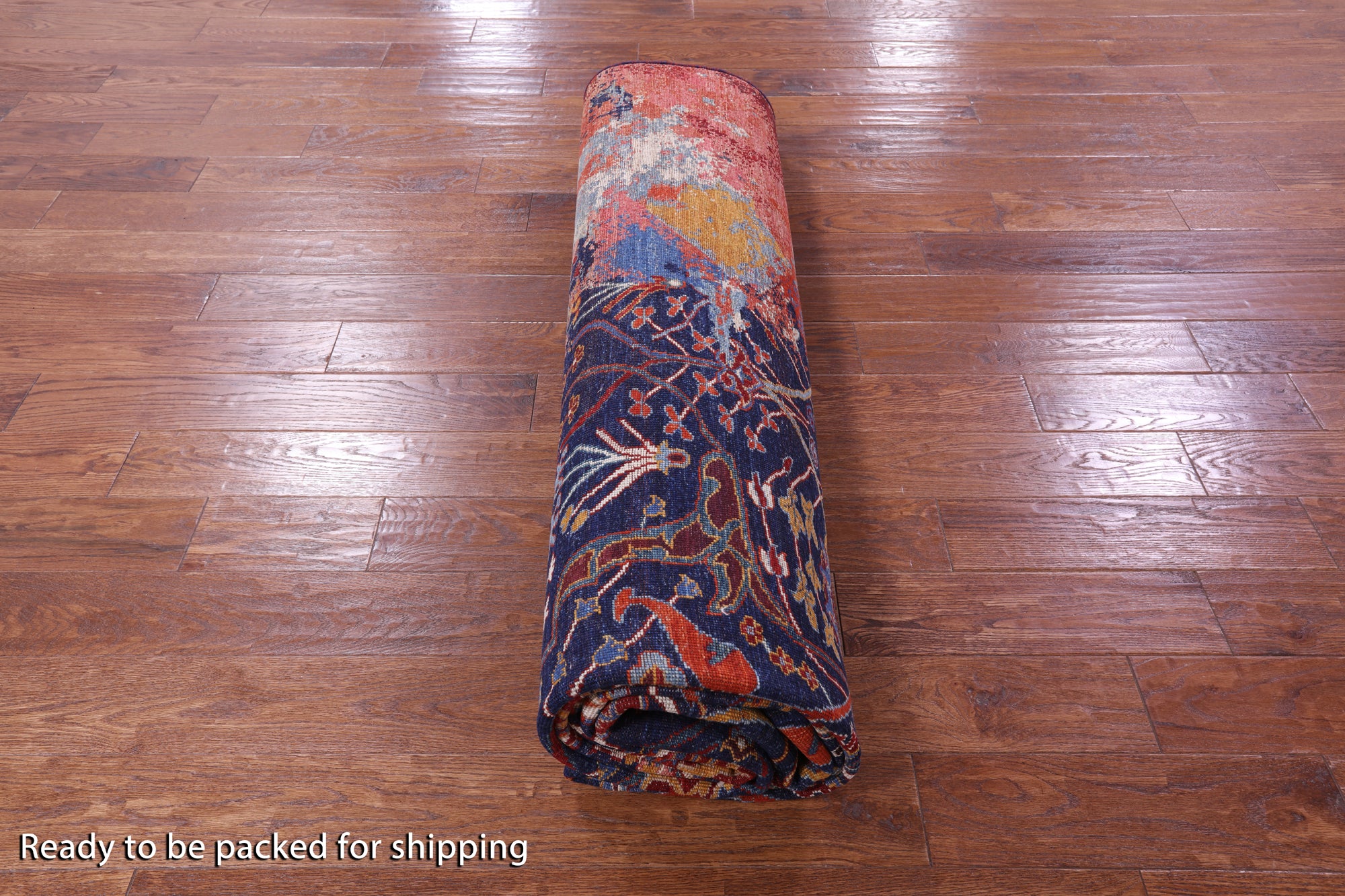 Persian Fine Serapi  Hand Knotted Wool Rug - 8' 11" X 11' 9" - Golden Nile