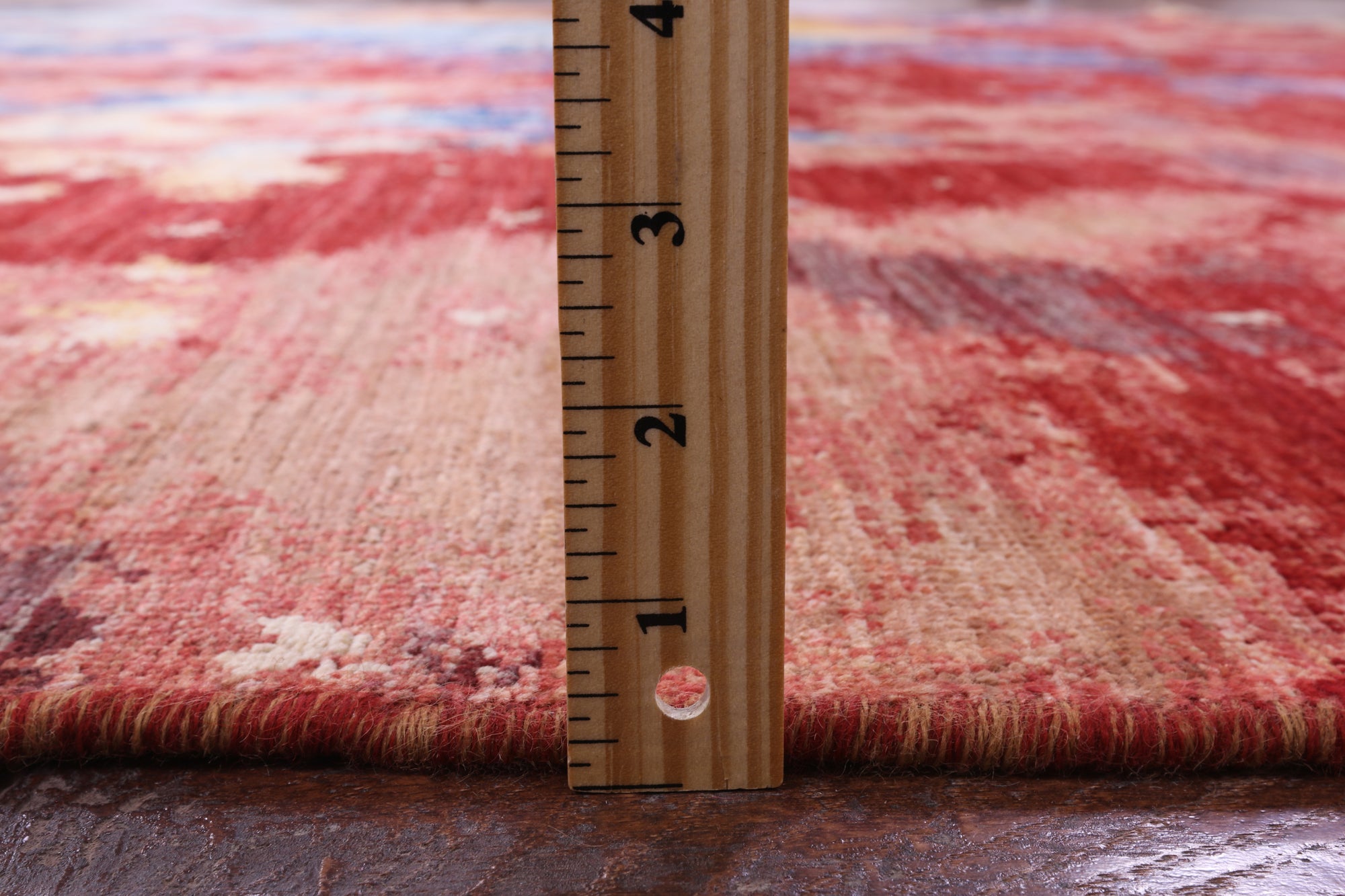 Abstract Contemporary Hand Knotted Wool Rug - 9' 0" X 11' 8" - Golden Nile