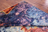 Abstract Contemporary Hand Knotted Wool Rug - 9' 0" X 11' 8" - Golden Nile
