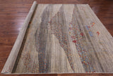 Tribal Persian Gabbeh Hand Knotted Wool Rug - 8' 10" X 11' 10" - Golden Nile