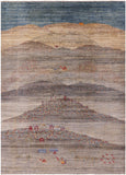 Tribal Persian Gabbeh Hand Knotted Wool Rug - 8' 10" X 11' 10" - Golden Nile