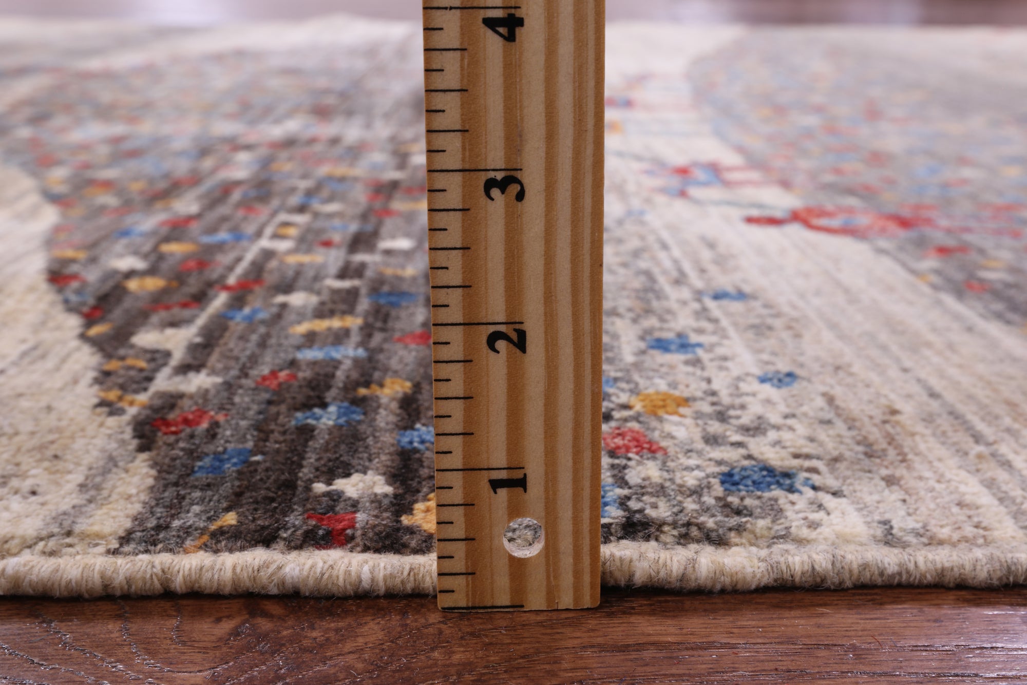 Tribal Persian Gabbeh Hand Knotted Wool Rug - 5' 7" X 8' 0" - Golden Nile