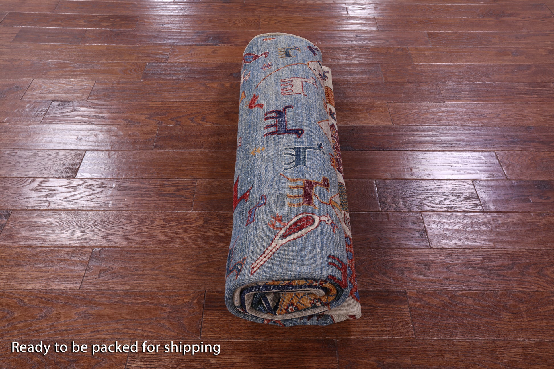 Tribal Persian Gabbeh Hand Knotted Wool Rug - 6' 6" X 10' 0" - Golden Nile