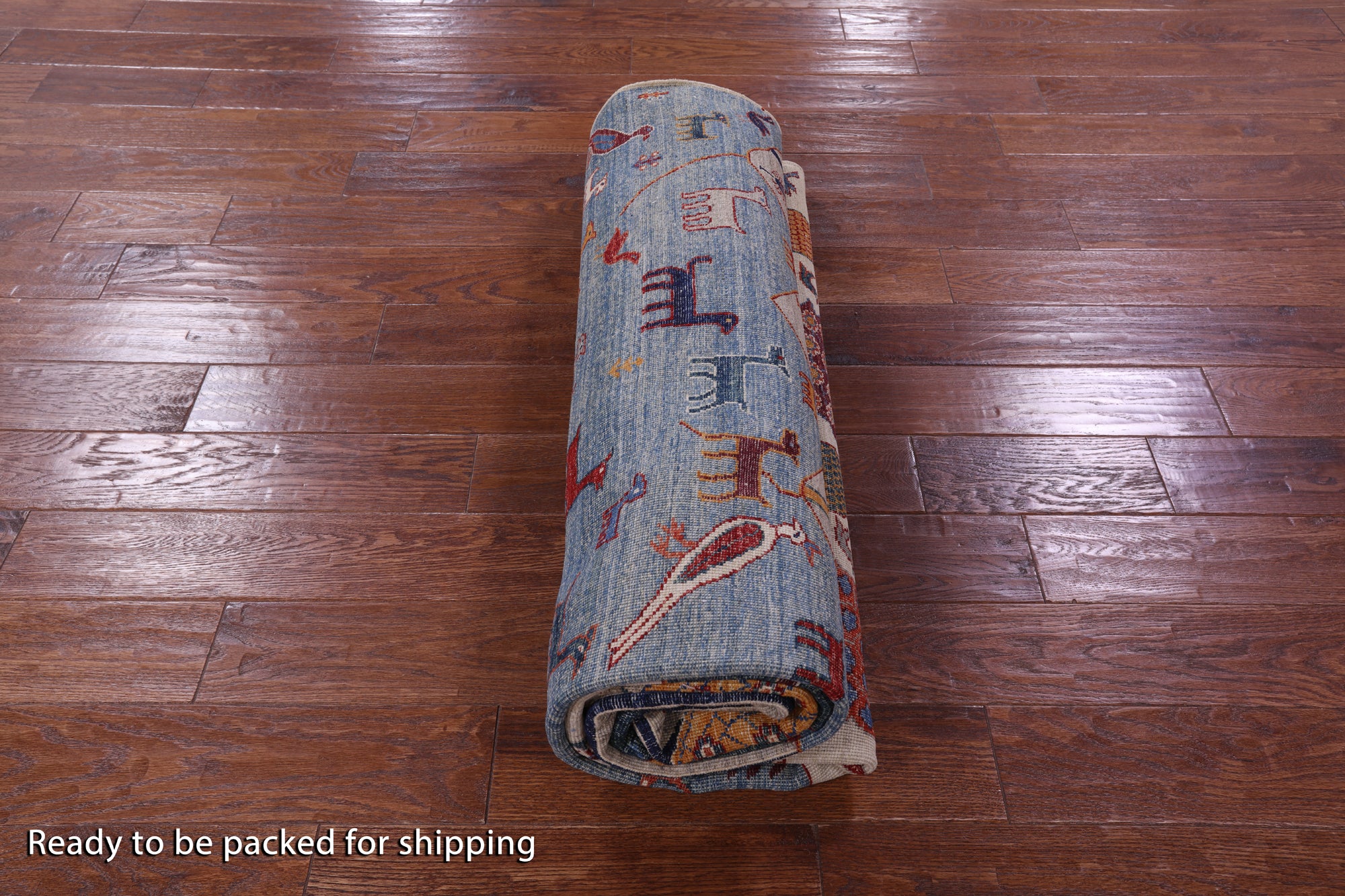 Tribal Persian Gabbeh Hand Knotted Wool Rug - 6' 6" X 10' 0" - Golden Nile